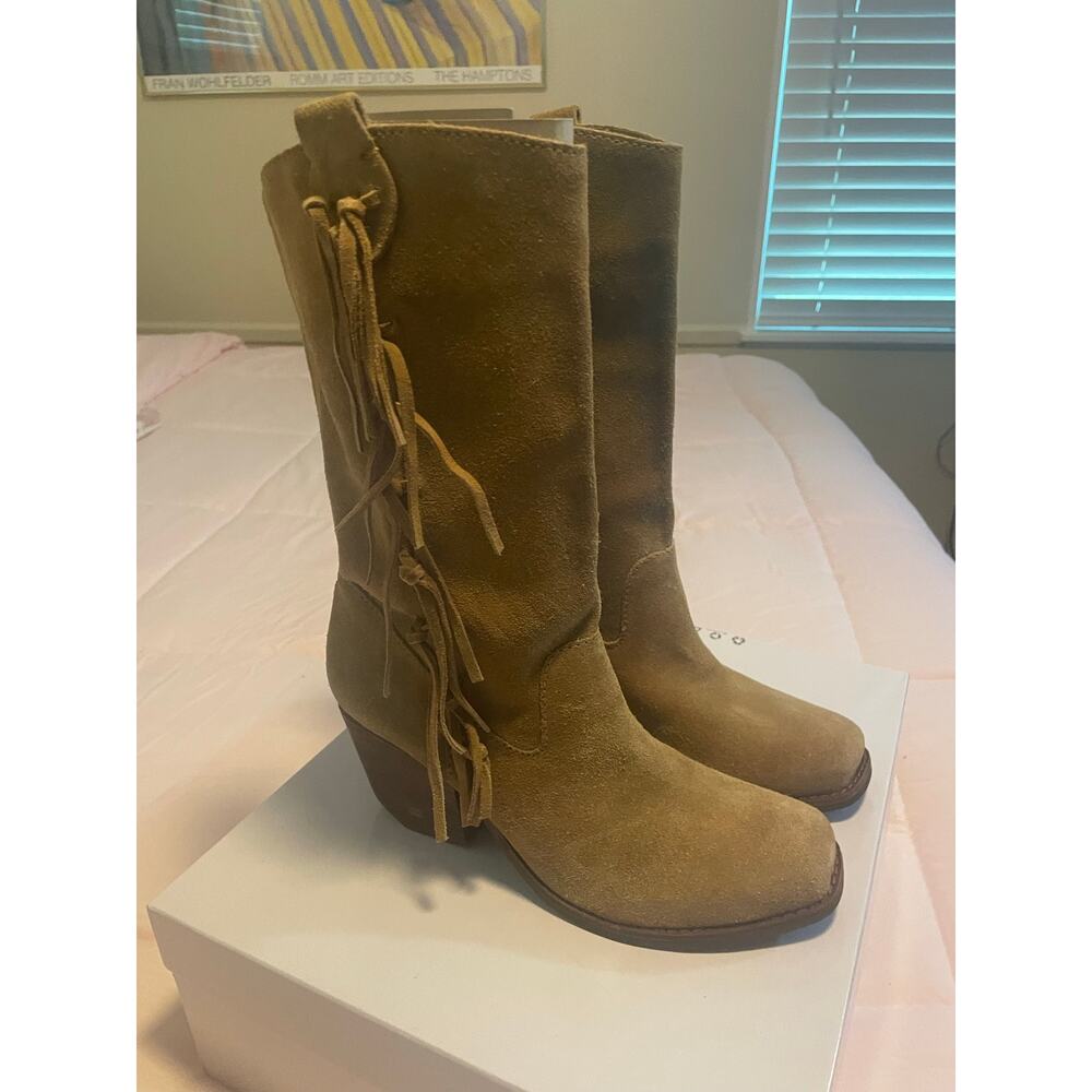 Women’s Matisse Suede Leather Tasseled
 Boots Size 8 1/2 - Picture 4 of 6